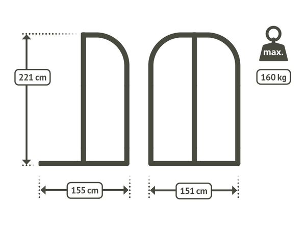 Arcada opphengsramme for husker