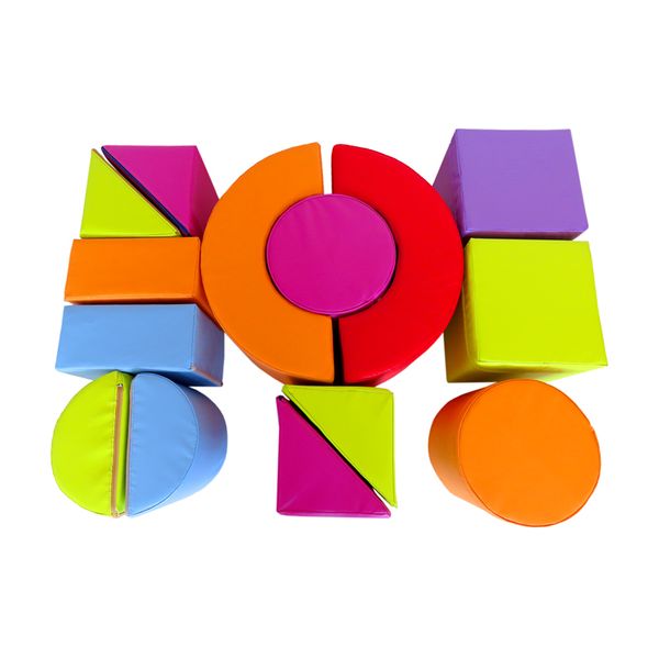 Puslesett med 14 deler – myke former i skum