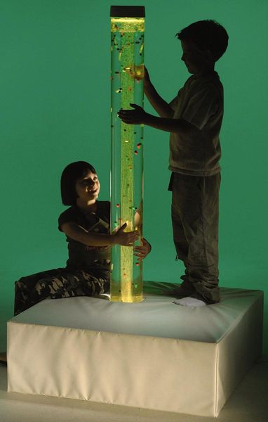 Interaktivt boblerør 150 x 15cm inkl. fiberoptikk, podium og kontroller