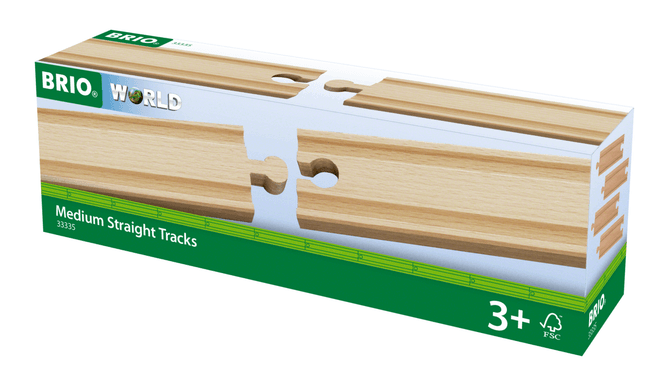Hovedbilde BRIO® rette skinner - 144 mm, 4 deler