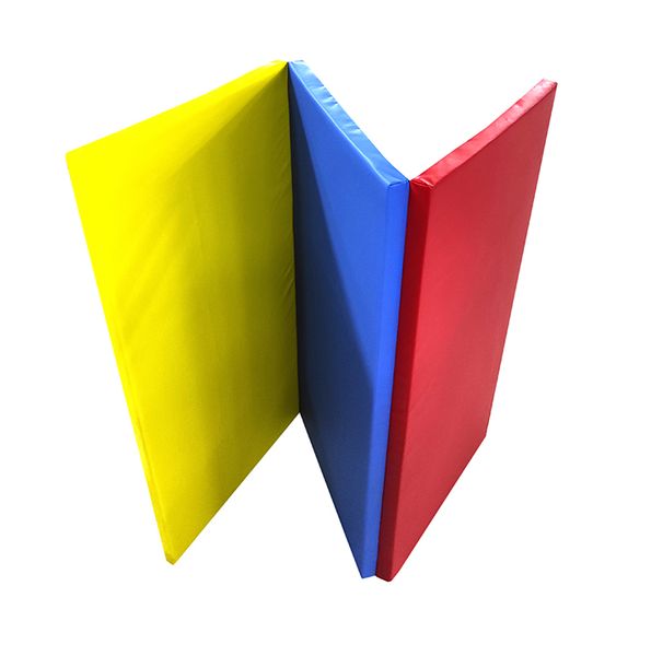Flerfarget sammenleggbar lekematte, 180 x 120 x 4 cm