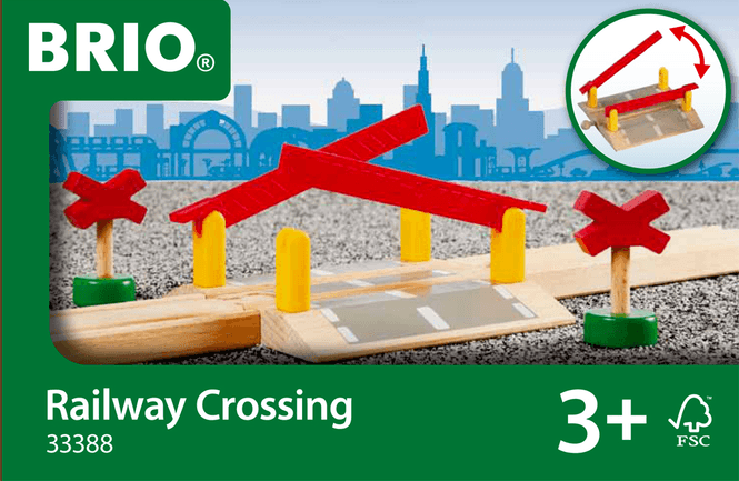 Hovedbilde BRIO® World jernbaneovergang med bommer