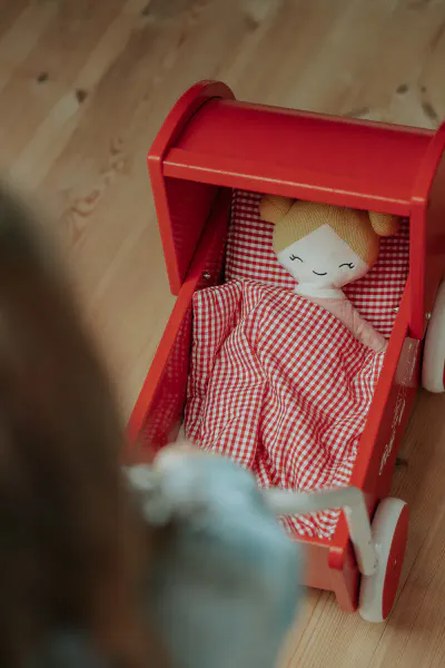 KREA Dukkevogn – Rød