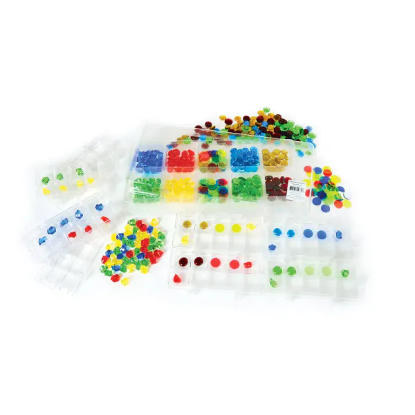 Gjennomsiktige juveler og perler med ti-ramme