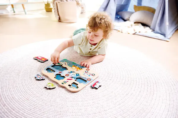 Hape Utrykningskjøretøy Knottpuslespill