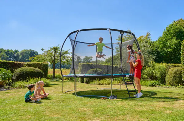 Trampoline Ø427 cm med sikkerhetsnett og stige