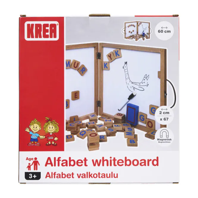 Hovedbilde KREA Alfabet Whiteboard