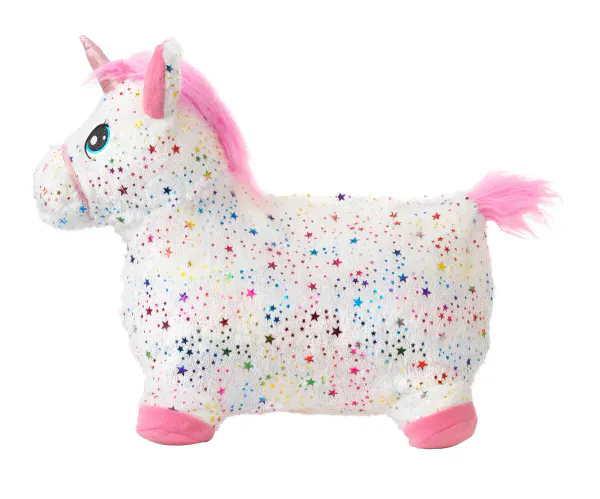 KREA Hoppe- og Sprett Enhjørning med Rosa Manke