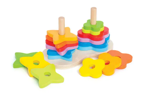 Hape Dobbel Regnbue-stabler