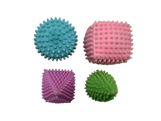 Hovedbilde Myke piggete stressformer (4-pk)