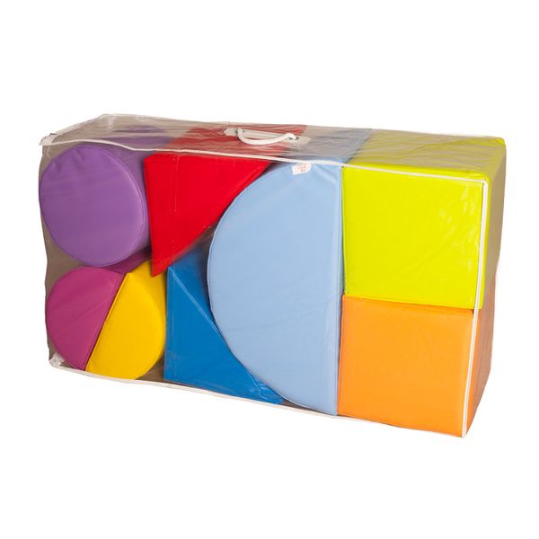 Puslesett med 8 deler – geometriske motorikkformer