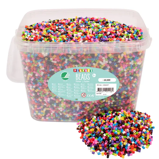 Hovedbilde Strykeperler – 60 000 stk, 10-fargemiks