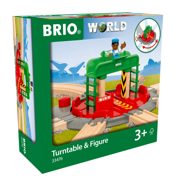 BRIO® World sporveksel med kontrollstasjon og figur