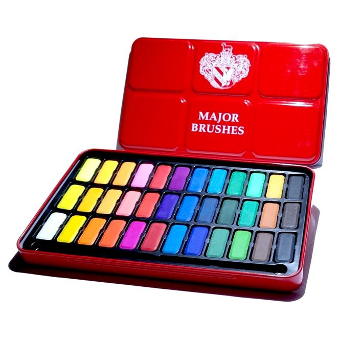 Hovedbilde Akvarellsett, 36 farger