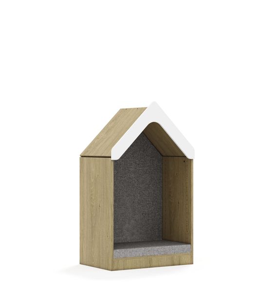 Polstret lekehus med tak – 70 × 50 × 124 cm