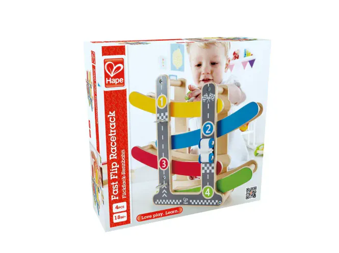 Hovedbilde Hape Flip Bilbane inkl. 3 biler
