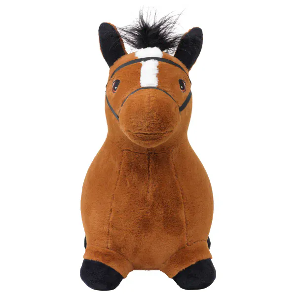 KREA Hoppe- og Sprett Plysjhest, Brun