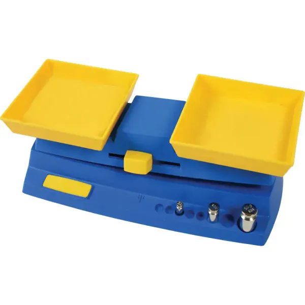 Studentvekt med fargede bøtter