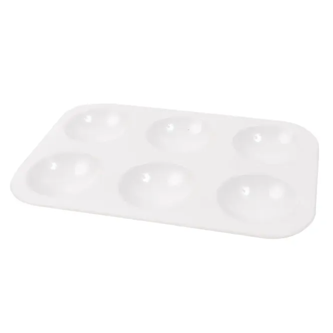 Hovedbilde Rektangulær malepalett i plast 12,5 x 8,5 cm - 10 ...